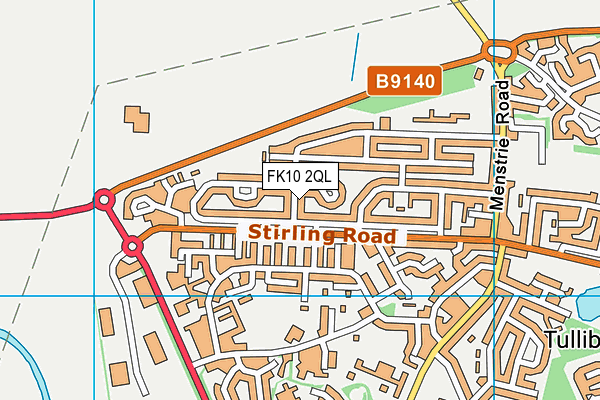 FK10 2QL map - OS VectorMap District (Ordnance Survey)