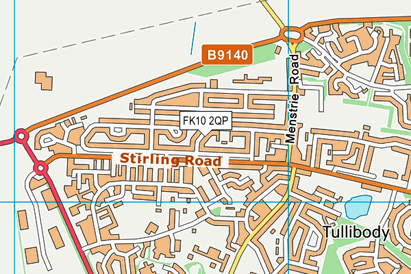 FK10 2QP map - OS VectorMap District (Ordnance Survey)