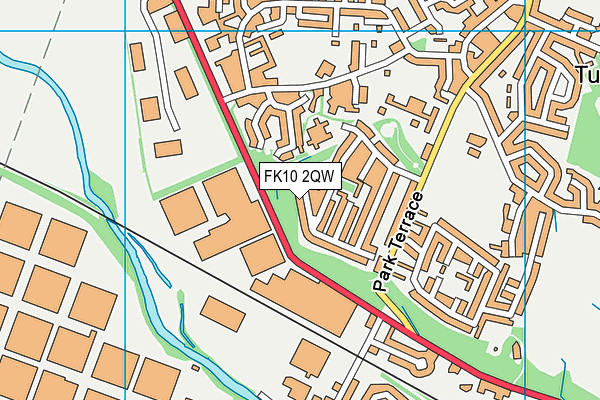 FK10 2QW map - OS VectorMap District (Ordnance Survey)