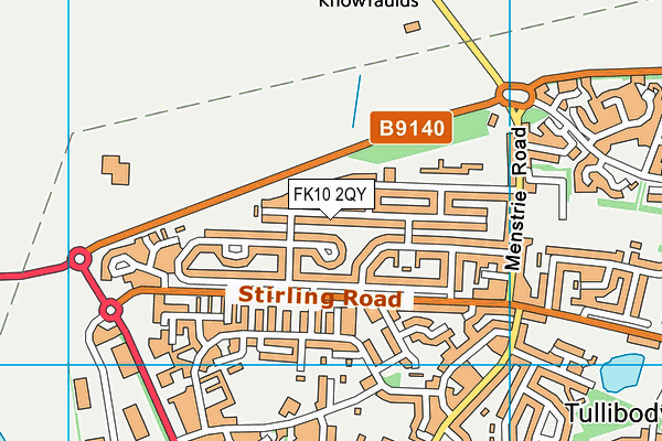 FK10 2QY map - OS VectorMap District (Ordnance Survey)