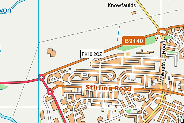 FK10 2QZ map - OS VectorMap District (Ordnance Survey)