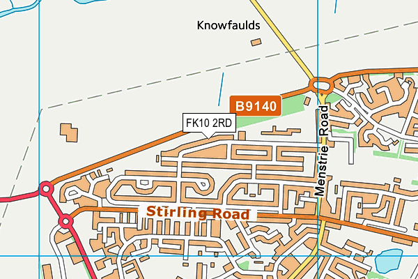 FK10 2RD map - OS VectorMap District (Ordnance Survey)