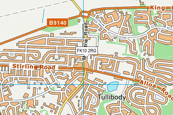 FK10 2RG map - OS VectorMap District (Ordnance Survey)