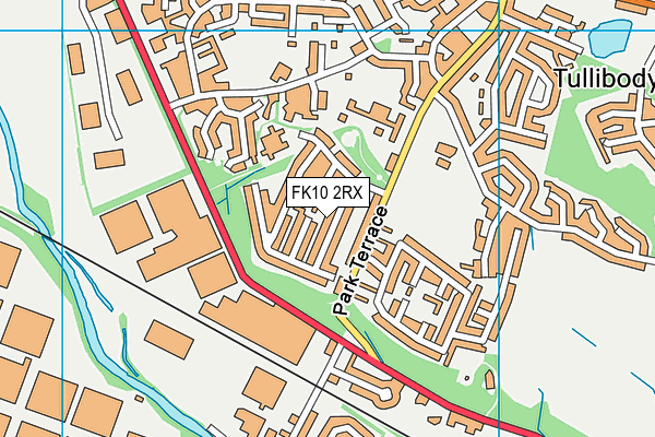 FK10 2RX map - OS VectorMap District (Ordnance Survey)