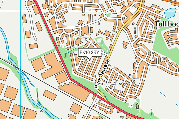 FK10 2RY map - OS VectorMap District (Ordnance Survey)