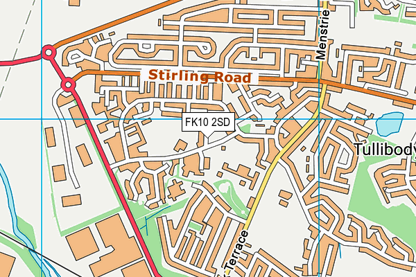 FK10 2SD map - OS VectorMap District (Ordnance Survey)