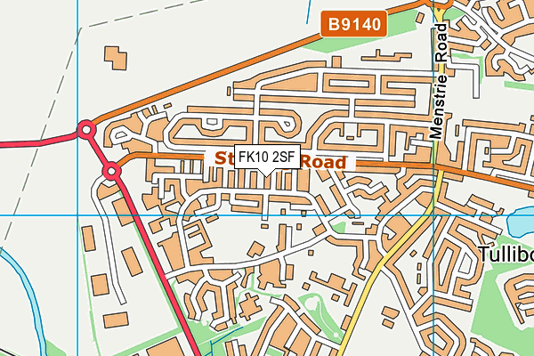 FK10 2SF map - OS VectorMap District (Ordnance Survey)