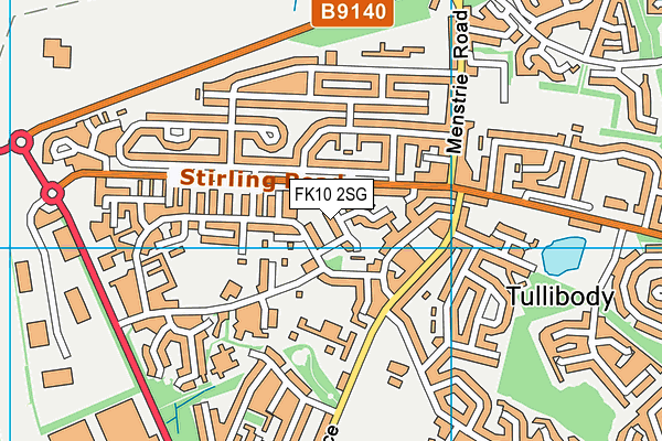 FK10 2SG map - OS VectorMap District (Ordnance Survey)
