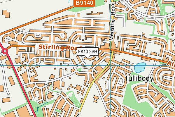 FK10 2SH map - OS VectorMap District (Ordnance Survey)