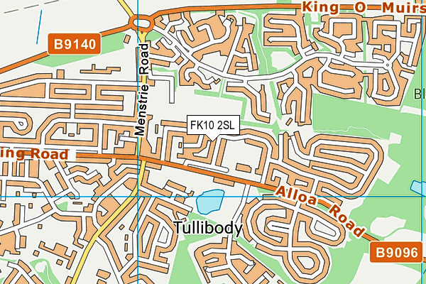 FK10 2SL map - OS VectorMap District (Ordnance Survey)