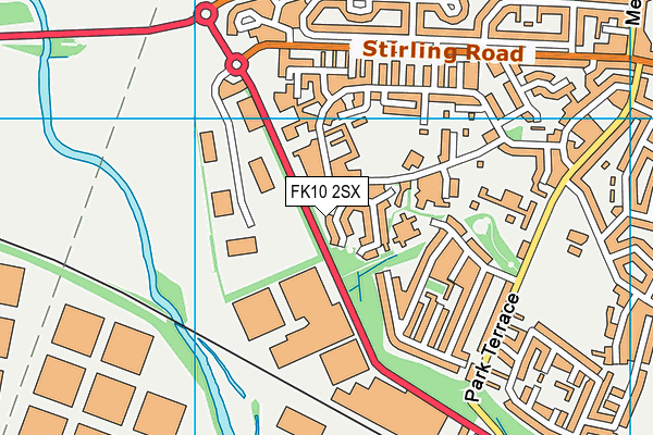 FK10 2SX map - OS VectorMap District (Ordnance Survey)