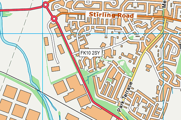 FK10 2SY map - OS VectorMap District (Ordnance Survey)