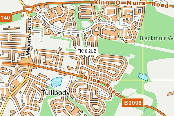 FK10 2UB map - OS VectorMap District (Ordnance Survey)