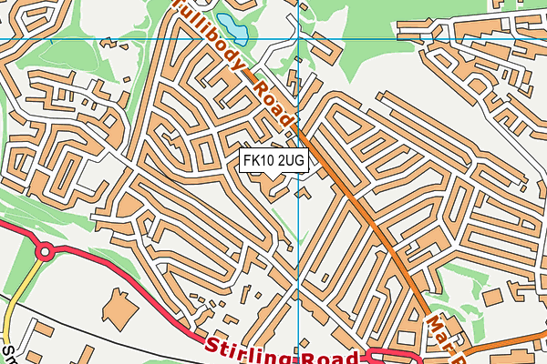FK10 2UG map - OS VectorMap District (Ordnance Survey)