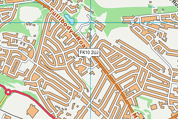 FK10 2UJ map - OS VectorMap District (Ordnance Survey)