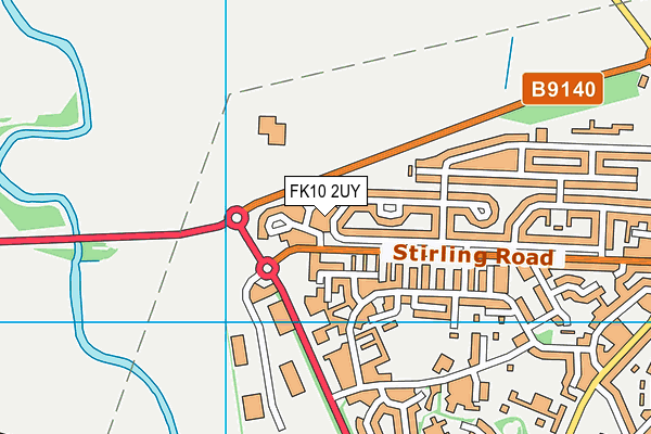 FK10 2UY map - OS VectorMap District (Ordnance Survey)