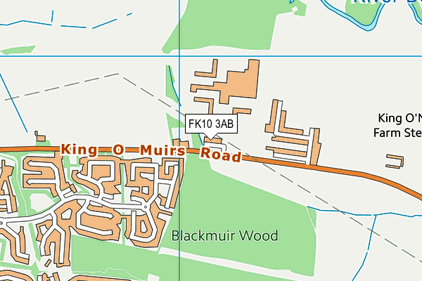 FK10 3AB map - OS VectorMap District (Ordnance Survey)