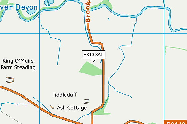 FK10 3AT map - OS VectorMap District (Ordnance Survey)