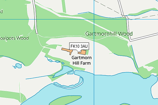 FK10 3AU map - OS VectorMap District (Ordnance Survey)