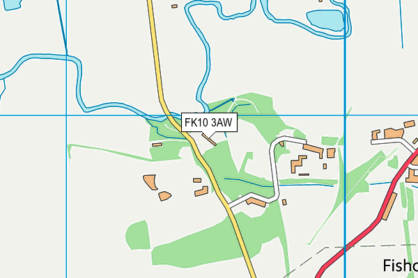 FK10 3AW map - OS VectorMap District (Ordnance Survey)