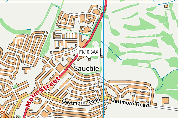 FK10 3AX map - OS VectorMap District (Ordnance Survey)