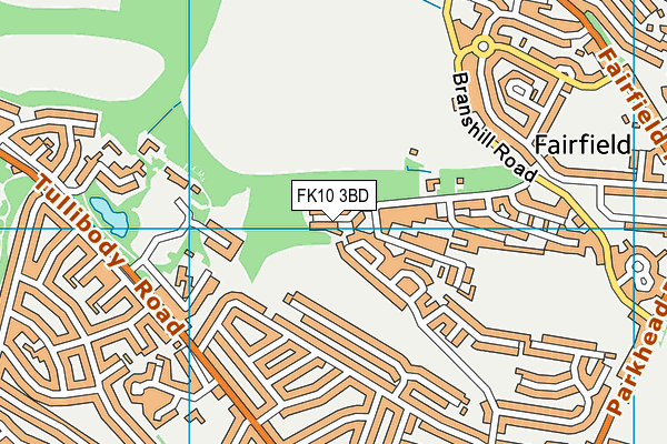 FK10 3BD map - OS VectorMap District (Ordnance Survey)