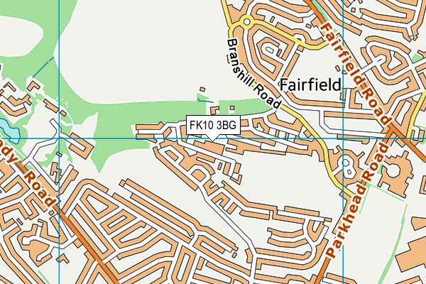 FK10 3BG map - OS VectorMap District (Ordnance Survey)