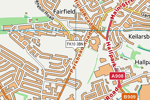 FK10 3BN map - OS VectorMap District (Ordnance Survey)