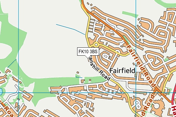 FK10 3BS map - OS VectorMap District (Ordnance Survey)
