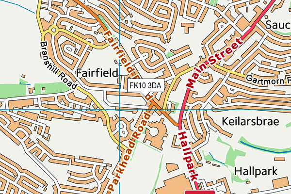 FK10 3DA map - OS VectorMap District (Ordnance Survey)