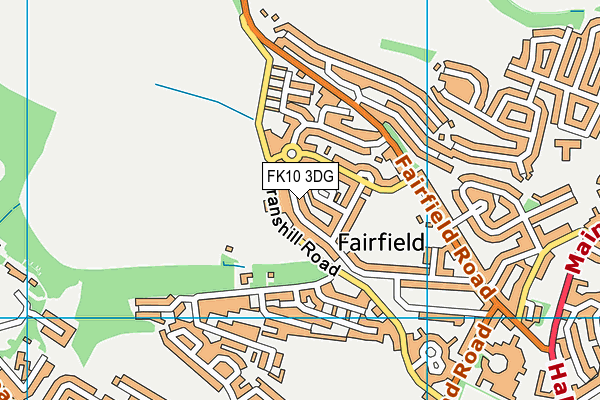 FK10 3DG map - OS VectorMap District (Ordnance Survey)
