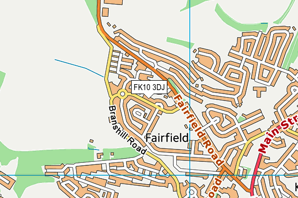 FK10 3DJ map - OS VectorMap District (Ordnance Survey)