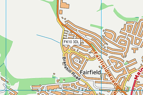 FK10 3DL map - OS VectorMap District (Ordnance Survey)