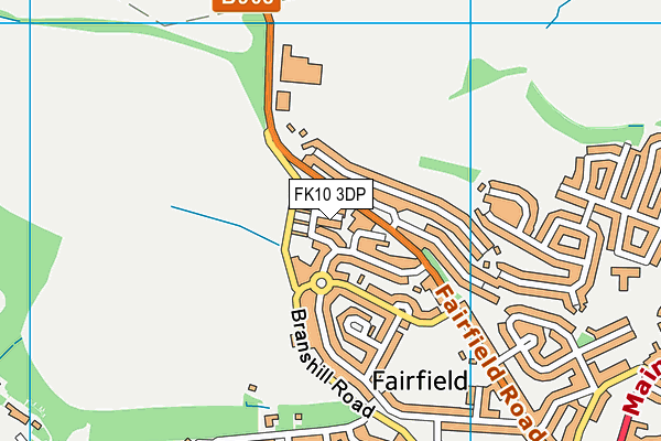 FK10 3DP map - OS VectorMap District (Ordnance Survey)