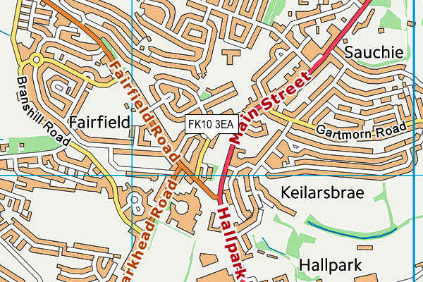 FK10 3EA map - OS VectorMap District (Ordnance Survey)