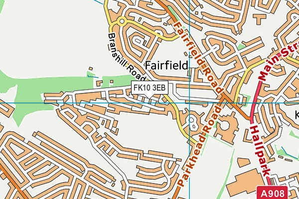 FK10 3EB map - OS VectorMap District (Ordnance Survey)