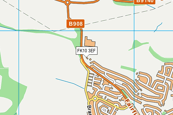 FK10 3EF map - OS VectorMap District (Ordnance Survey)