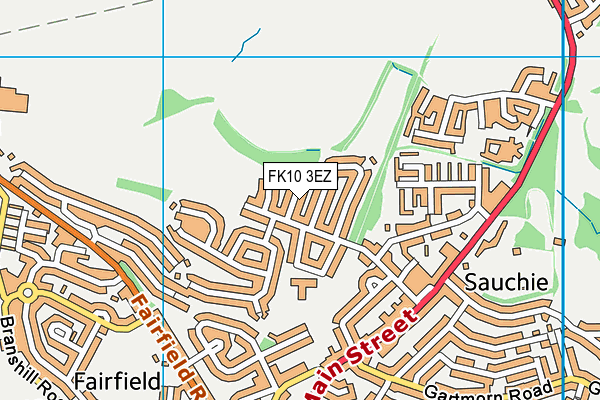 FK10 3EZ map - OS VectorMap District (Ordnance Survey)