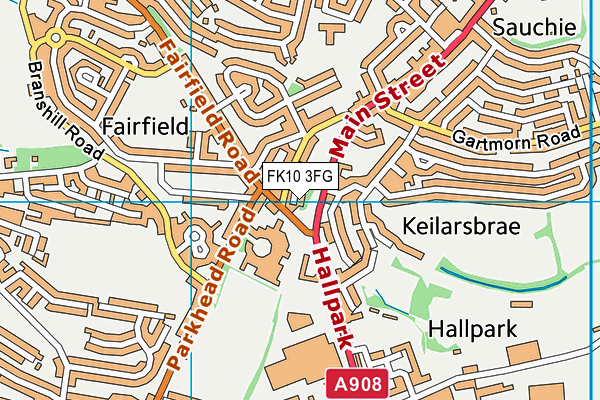 FK10 3FG map - OS VectorMap District (Ordnance Survey)