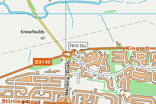 FK10 3GJ map - OS VectorMap District (Ordnance Survey)