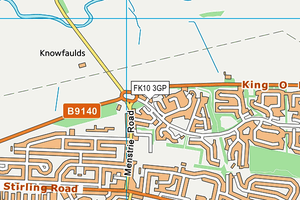 FK10 3GP map - OS VectorMap District (Ordnance Survey)