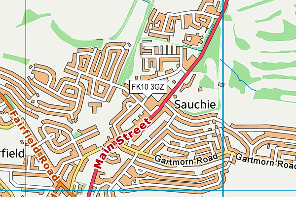 FK10 3GZ map - OS VectorMap District (Ordnance Survey)