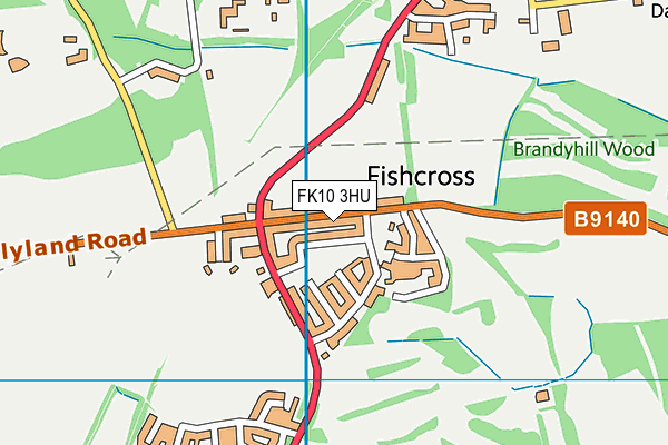 FK10 3HU map - OS VectorMap District (Ordnance Survey)