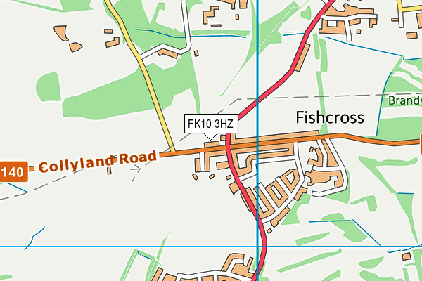 FK10 3HZ map - OS VectorMap District (Ordnance Survey)