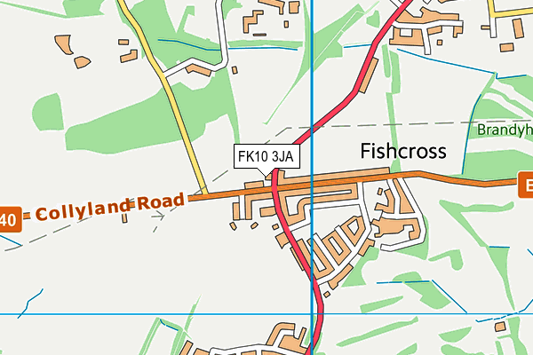 FK10 3JA map - OS VectorMap District (Ordnance Survey)
