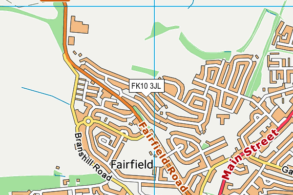 FK10 3JL map - OS VectorMap District (Ordnance Survey)