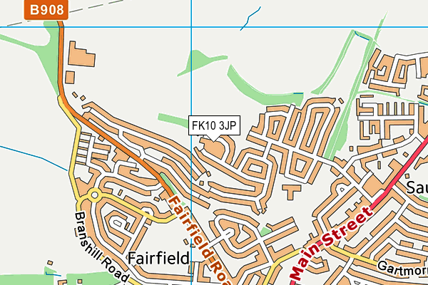 FK10 3JP map - OS VectorMap District (Ordnance Survey)