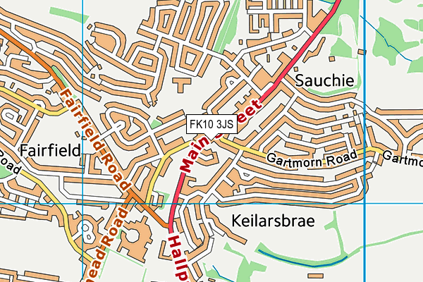FK10 3JS map - OS VectorMap District (Ordnance Survey)