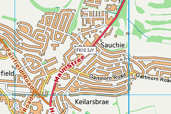 FK10 3JY map - OS VectorMap District (Ordnance Survey)