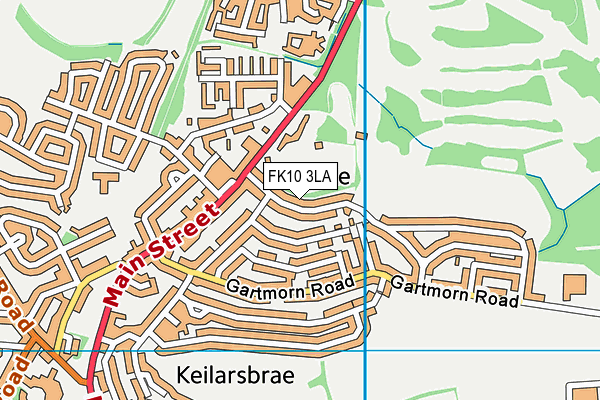 FK10 3LA map - OS VectorMap District (Ordnance Survey)